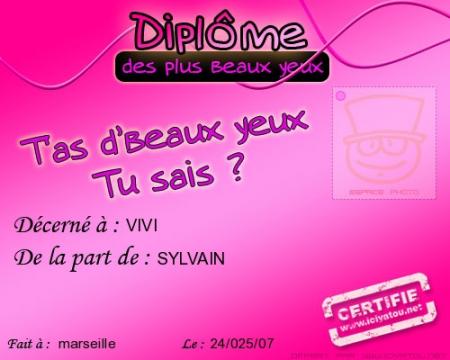 diplome des plu bo yeux